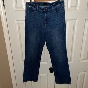 Talbots barely bootcut jeans. Size 14